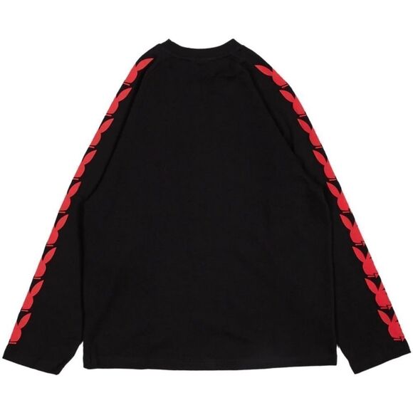 PLEASURES Sweatshirt NWT PLAYBOY Bunny Long Sleeve Black Red Size M - Picture 4 of 13